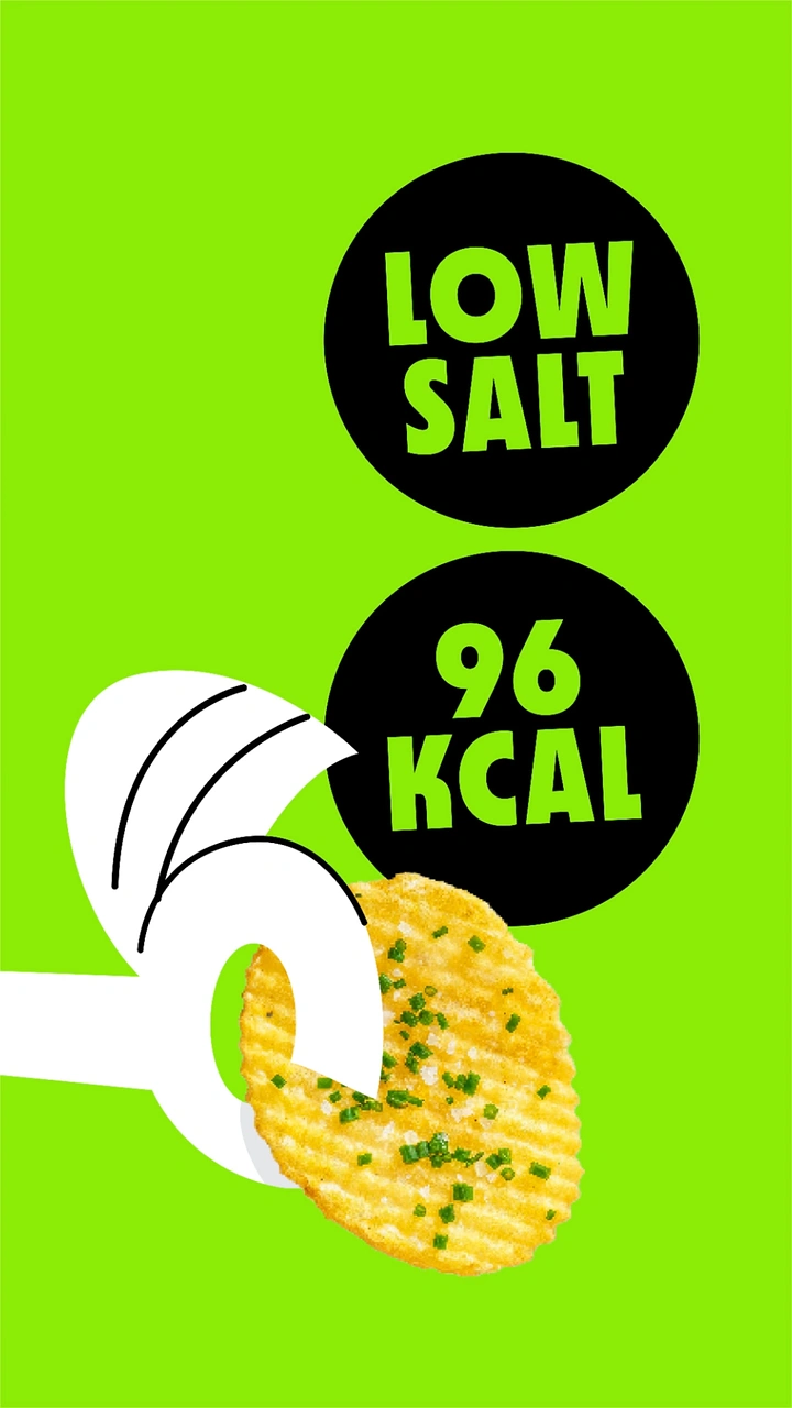 Snacks & Namkeen Brands creative ad: Chip as peeled banana, healthy pun