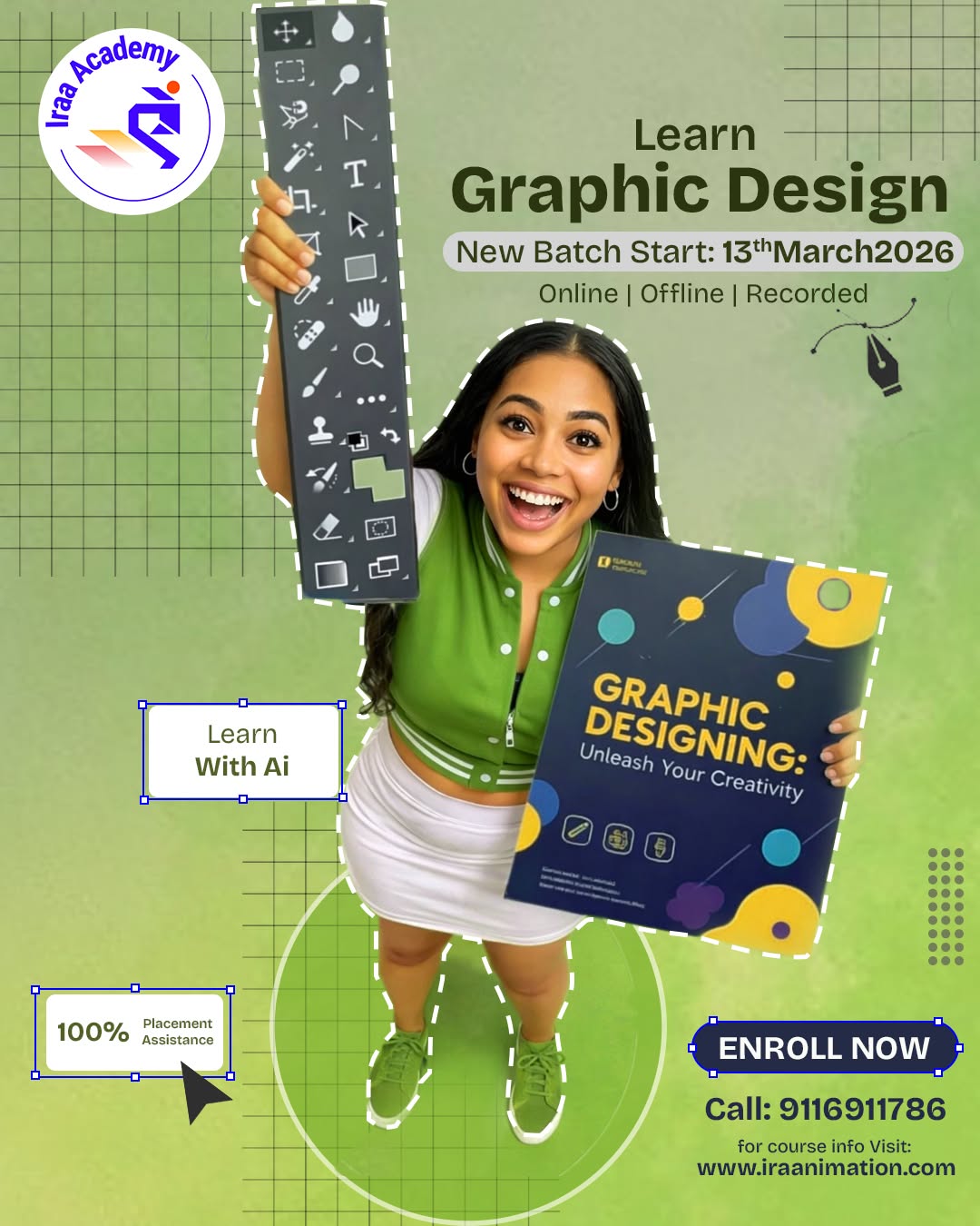 Instagram post: Designer emerges from graphic-design world