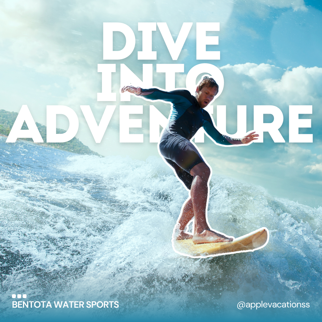 Instagram post: Surfer breaks through oversized typography