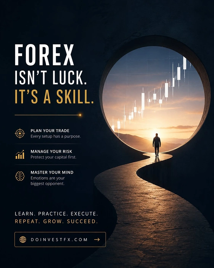 Stock Brokers & Investing creative ad: Path leading into candlestick portal