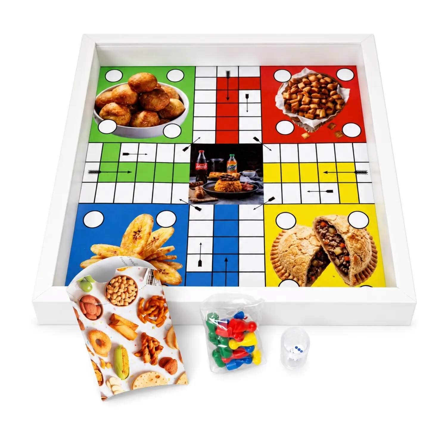 Instagram post: Food-themed board transforms into serving platter, slide 1