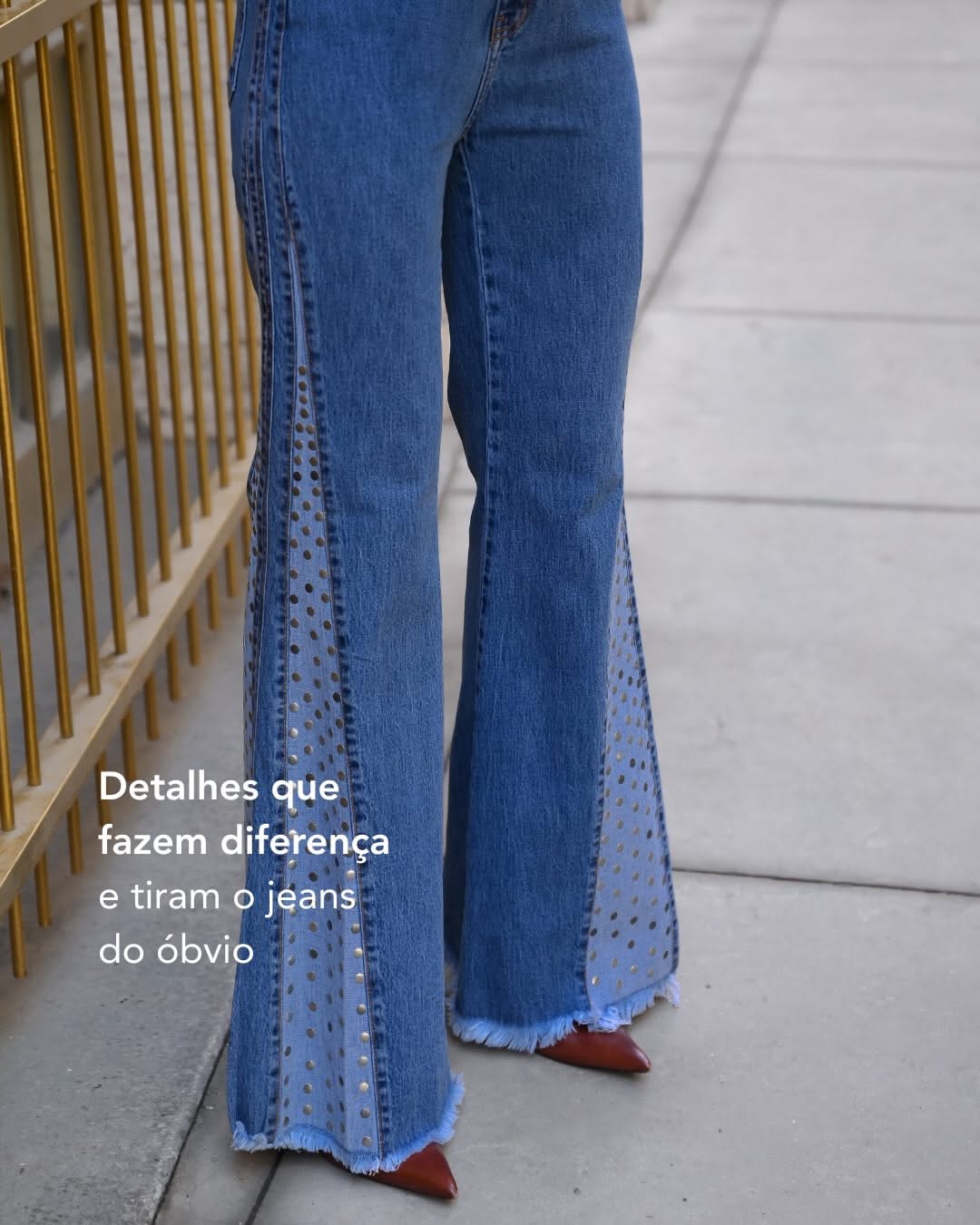 Instagram post: Oversized denim turns product into spectacle, slide 5