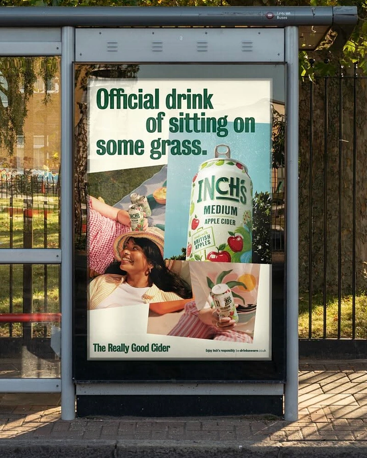 Bars & Pubs creative ad: Witty copy turns outdoor sitting into product ritual