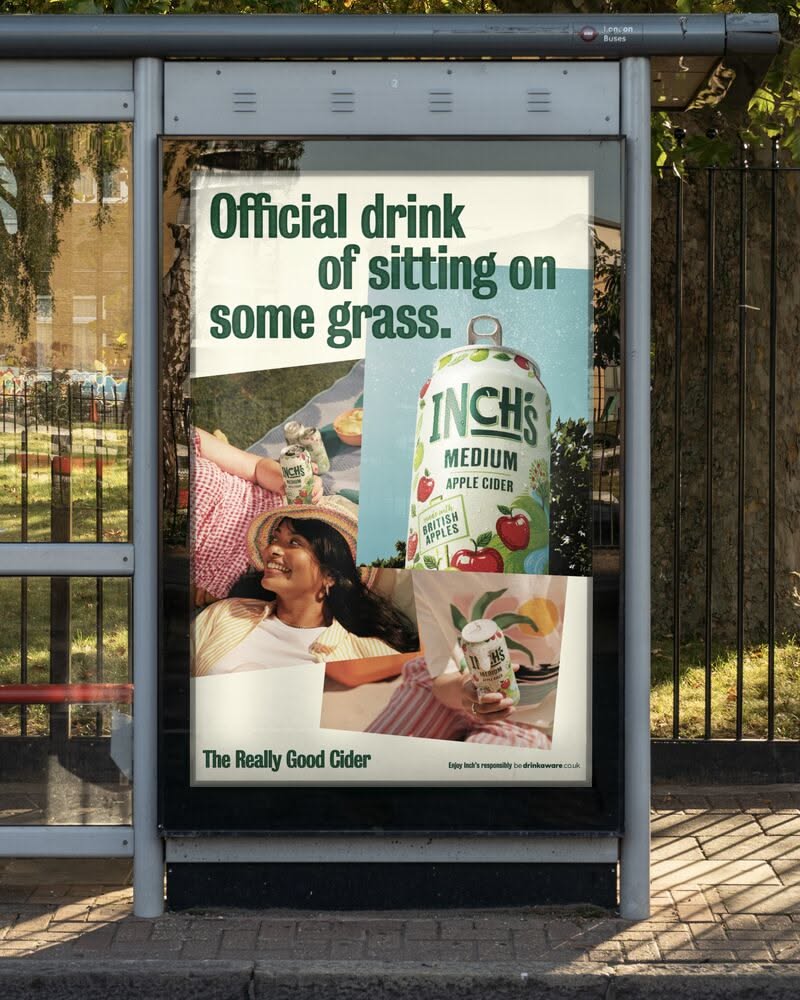 Instagram post: Witty copy turns outdoor sitting into product ritual