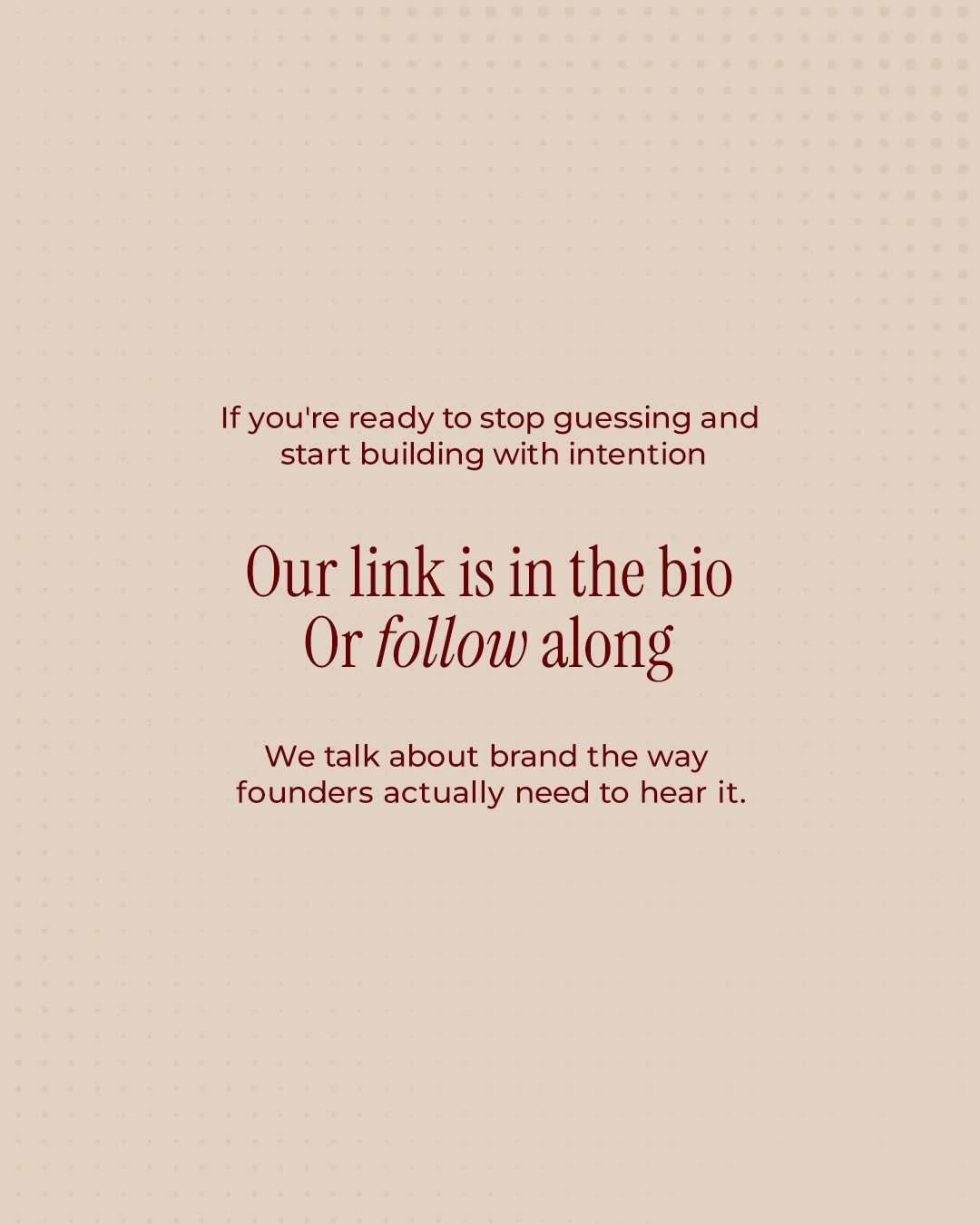 Instagram post: Retro TV, witty 'build the thinking' copy, slide 8