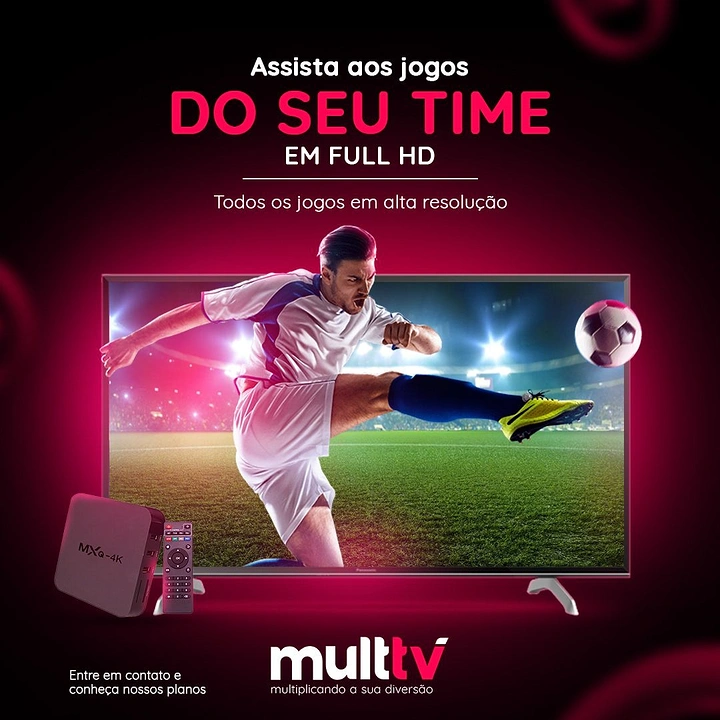 Streaming, OTT & TV Channels creative ad: Athlete breaking through screen sells quality