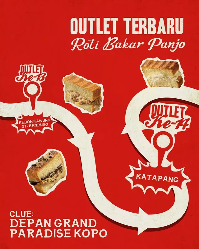 Instagram post: Directional map to new outlet