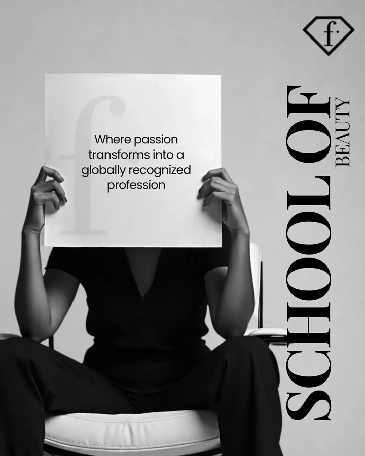 Makeup & Beauty Academies creative ad: Hidden face behind profession sign