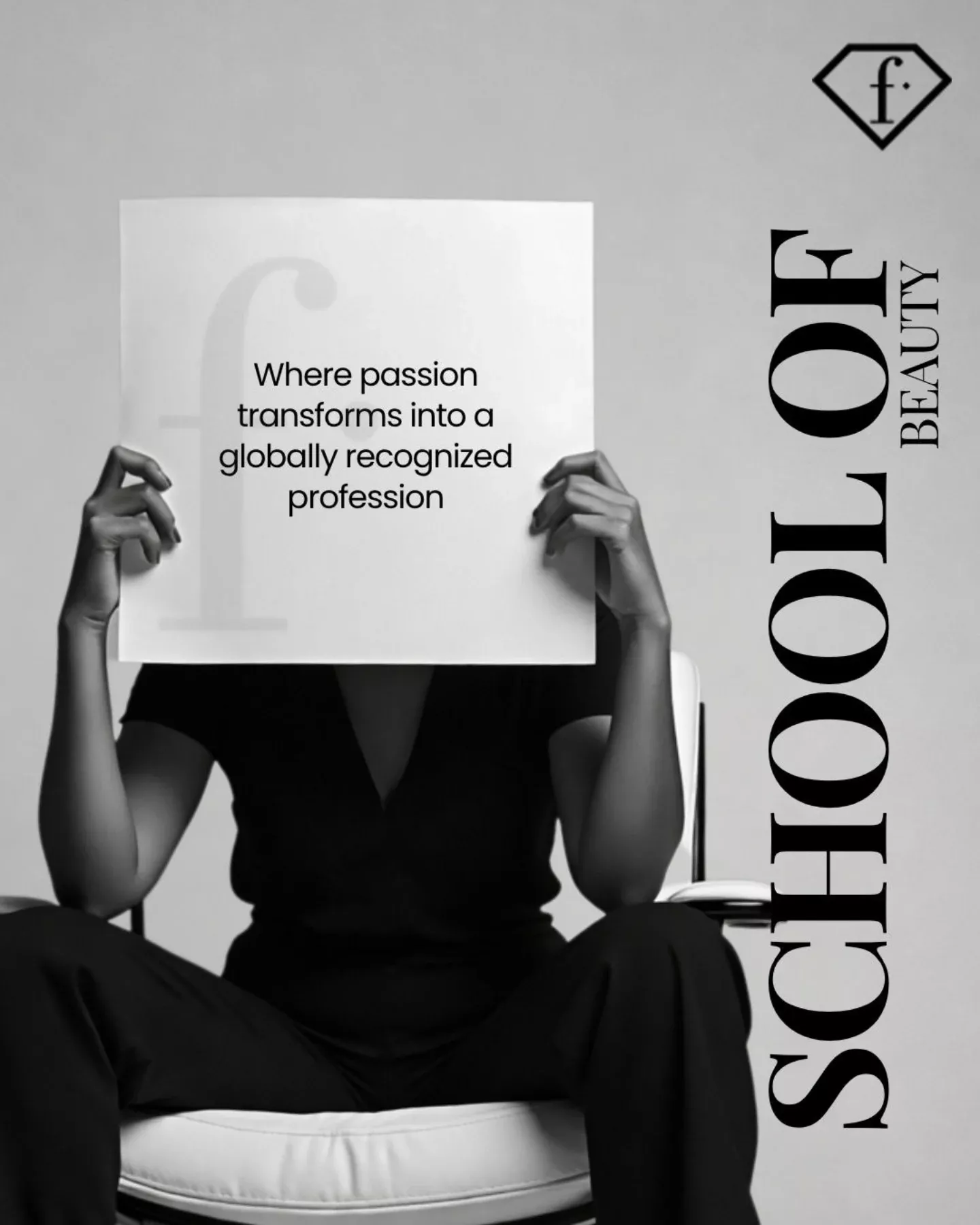 Instagram post: Hidden face behind profession sign