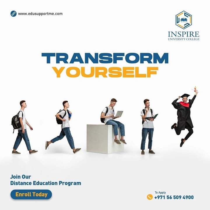 Universities & Colleges creative ad: Student progression visualizes transformation