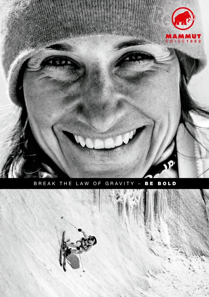 Adventure Sports & Trekking creative ad: Gravity-breaking copy fits climbing imagery
