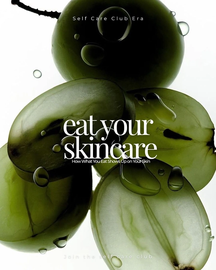 Nutritionists & Dietitians creative ad: Backlit sliced green grapes with water droplets
