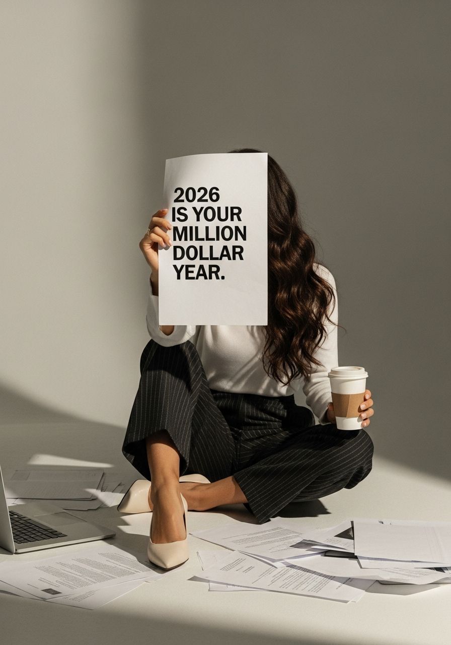 Story: Staged millionaire-year poster obscures portrait