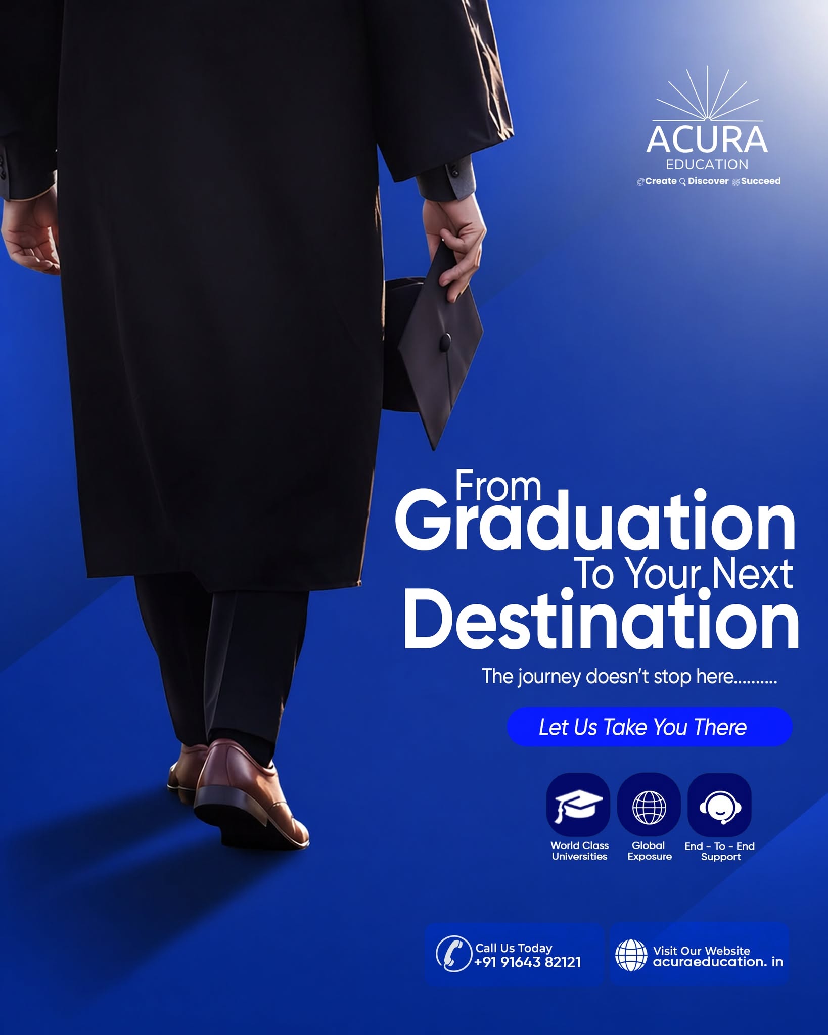 Instagram post: Graduation becomes journey metaphor