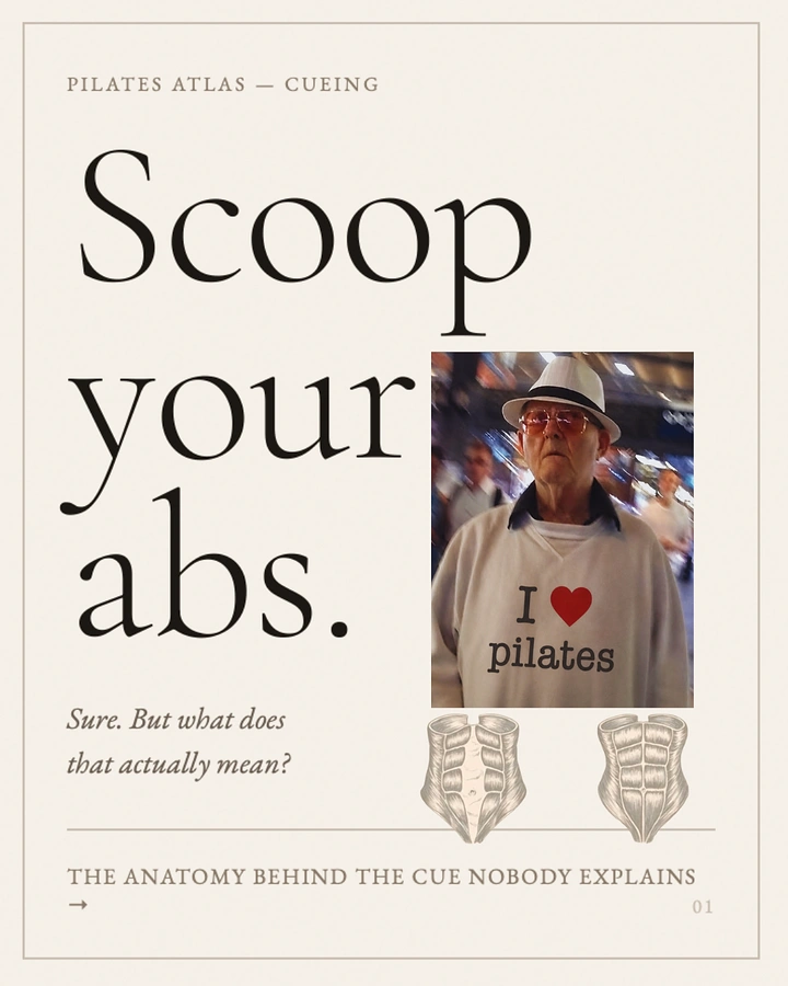 Pilates Studios creative ad: Magazine-cover parody gives abs message authority
