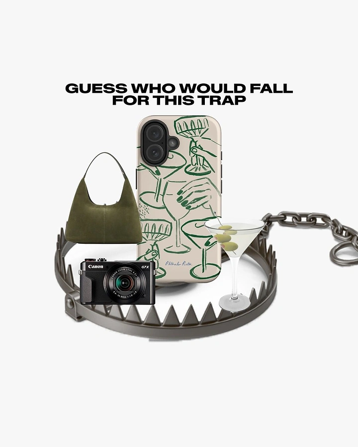 Phone Cases & Mobile Accessories creative ad: Phone case becomes a visual trap