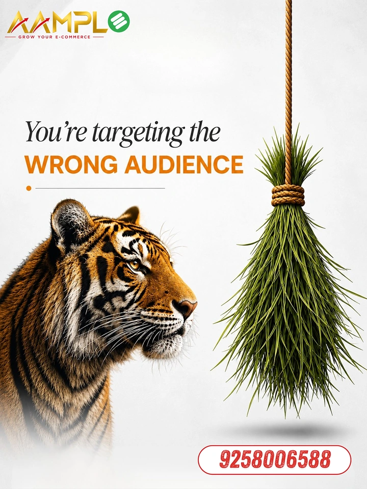 Agency creative ad: Tiger fed grass: wrong audience metaphor