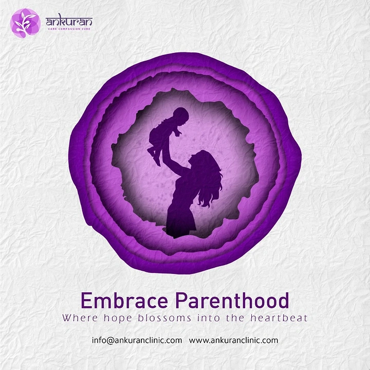 IVF & Fertility Clinics creative ad: Paper-cut womb framing mother silhouette