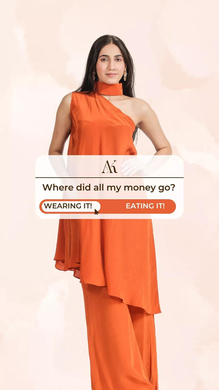 Ethnic Wear & Sarees creative ad: Witty poll UI: wearing it vs eating it