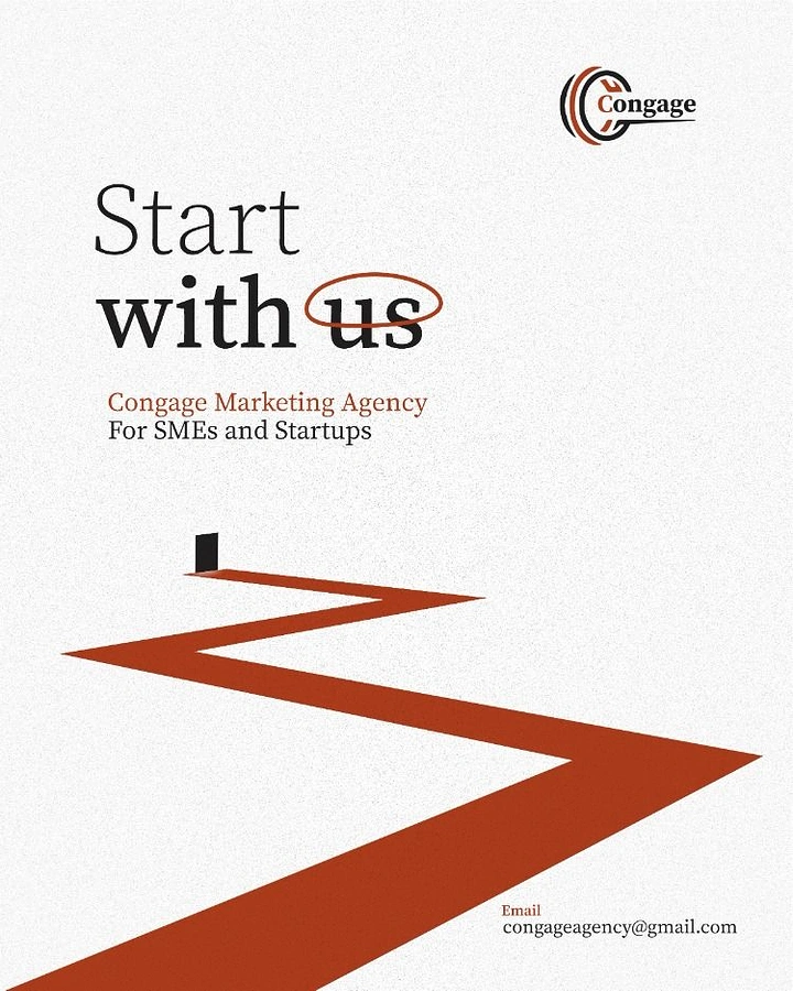 Agency creative ad: Winding path to door, minimal metaphor