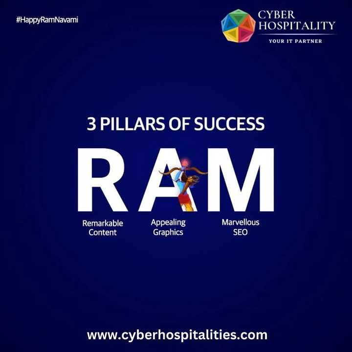 Ram Navami creative ad: RAM acronym as agency's success pillars