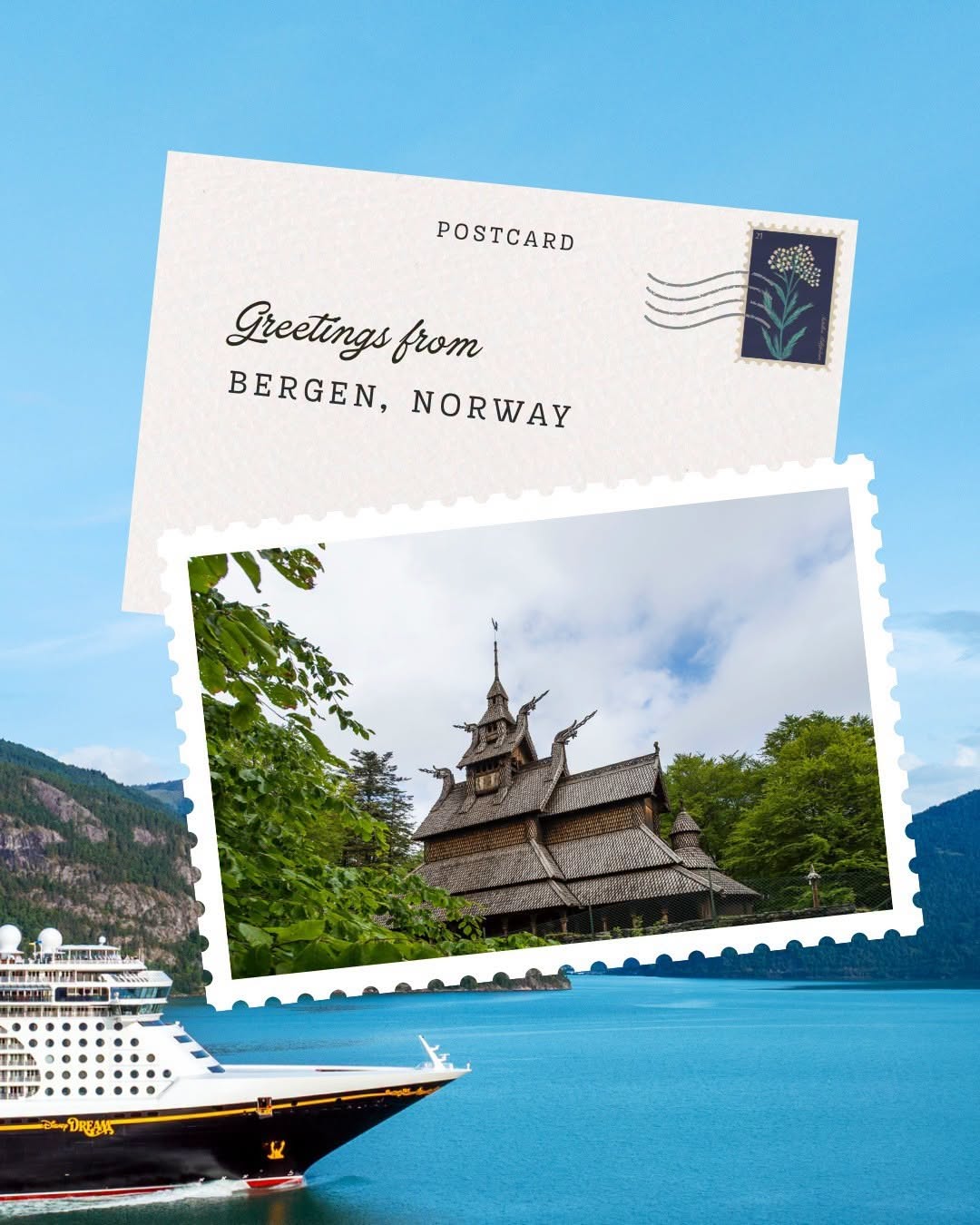 Instagram post: Postcard framing sells Mediterranean travel, slide 2