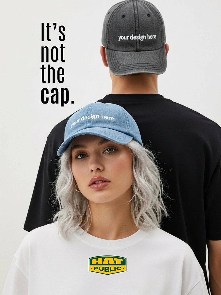 Hats & Caps creative ad: Witty copy reframes the cap as attitude