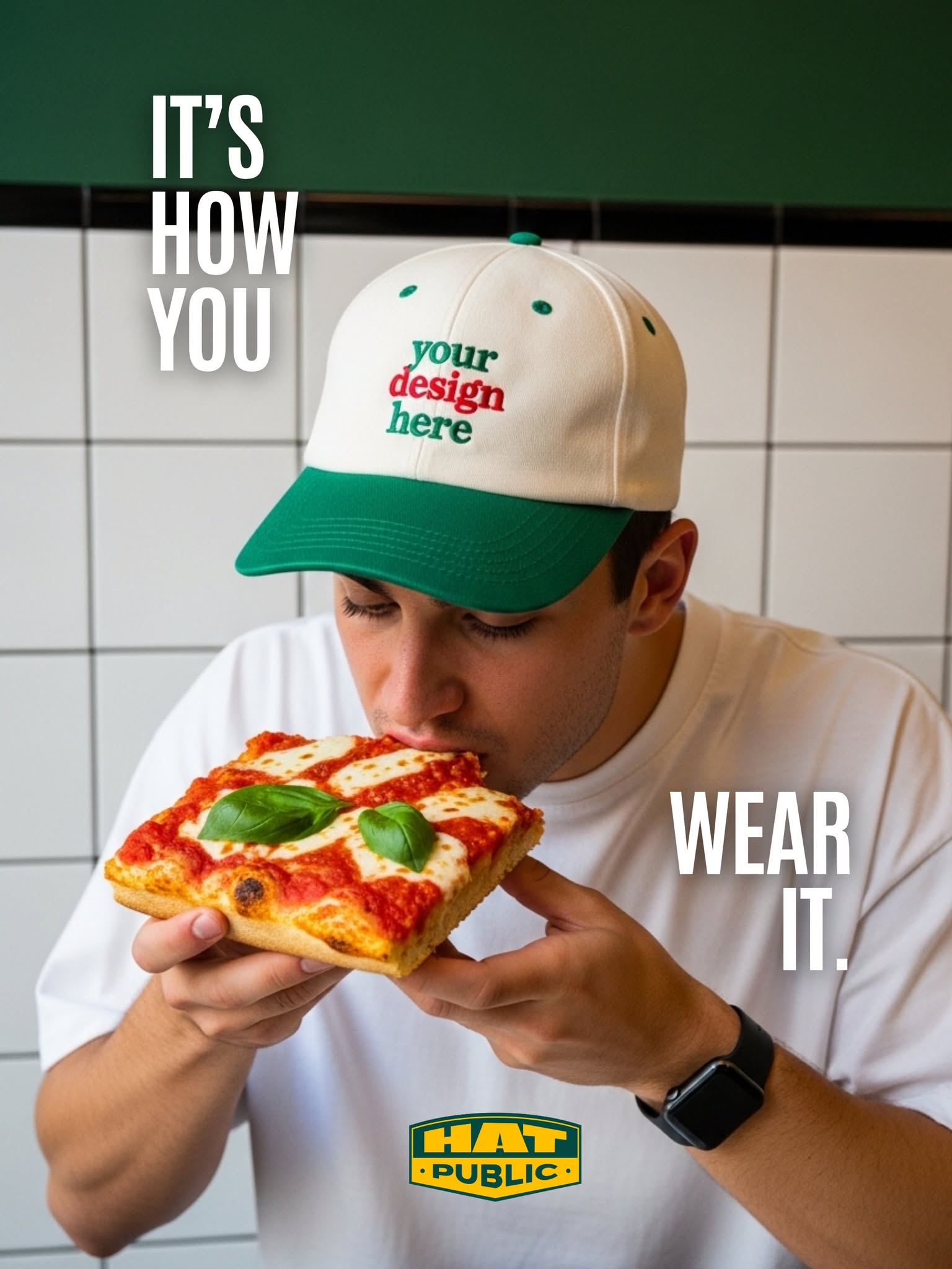 Instagram post: Witty copy reframes the cap as attitude, slide 2