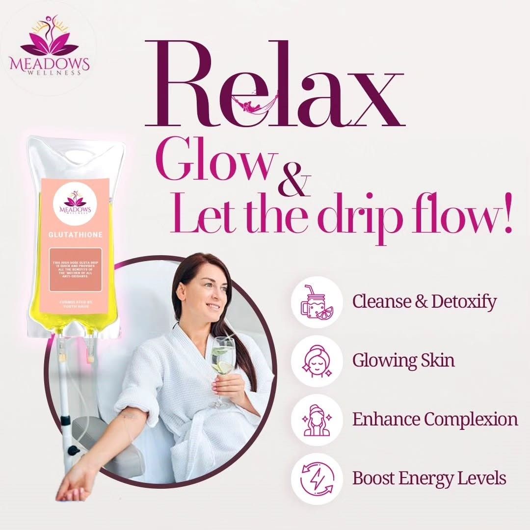 Instagram post: Relax glow drip flow wordplay