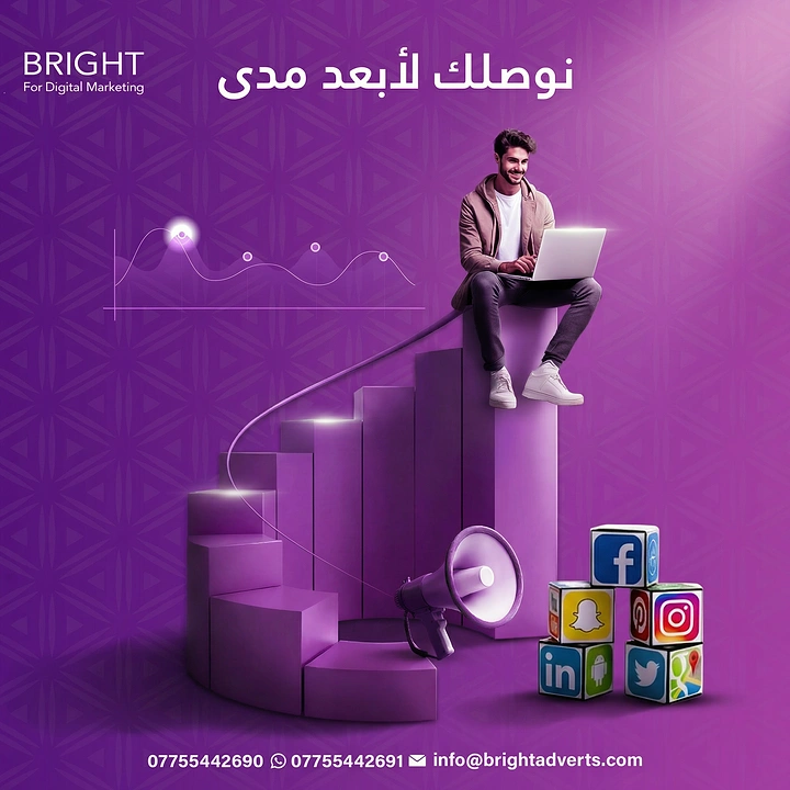 Agency creative ad: Growth staircase metaphor for digital agency