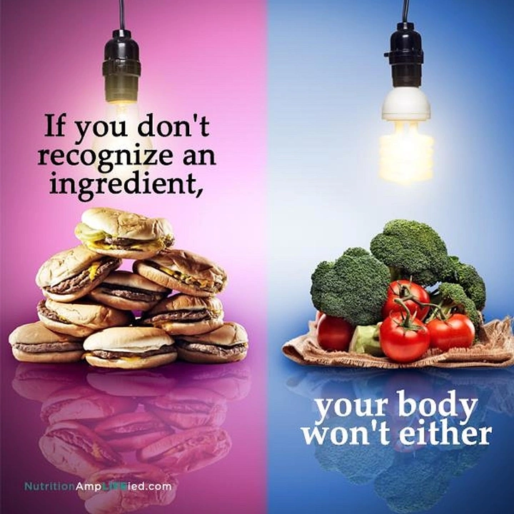 Salad Bars & Healthy Restaurants creative ad: Ingredient-recognition body comparison concept