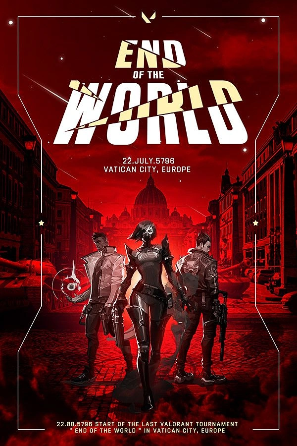 Gaming & Esports creative ad: 'End of the World' Vatican Valorant poster