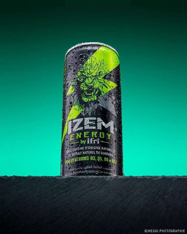 Energy & Sports Drinks creative ad: Can emerges from dramatic landscape