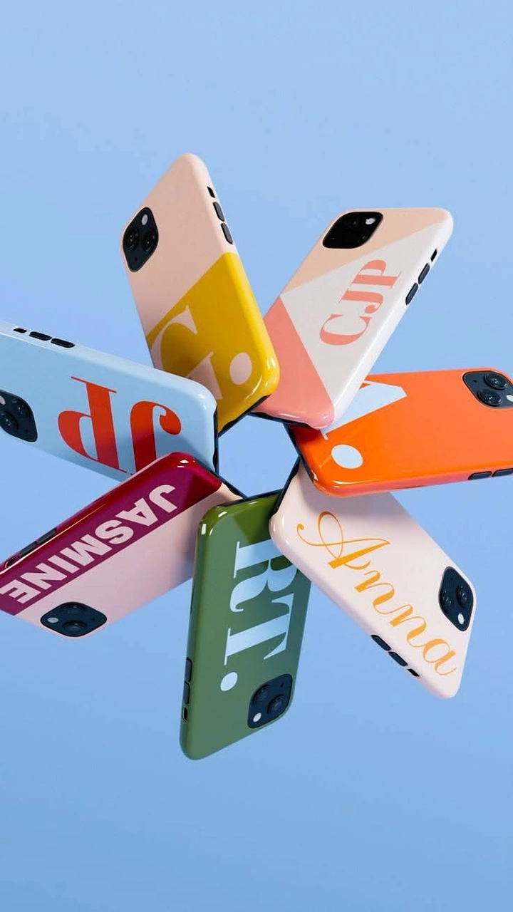 Phone Cases & Mobile Accessories creative ad: Unexpected floating-case product composition