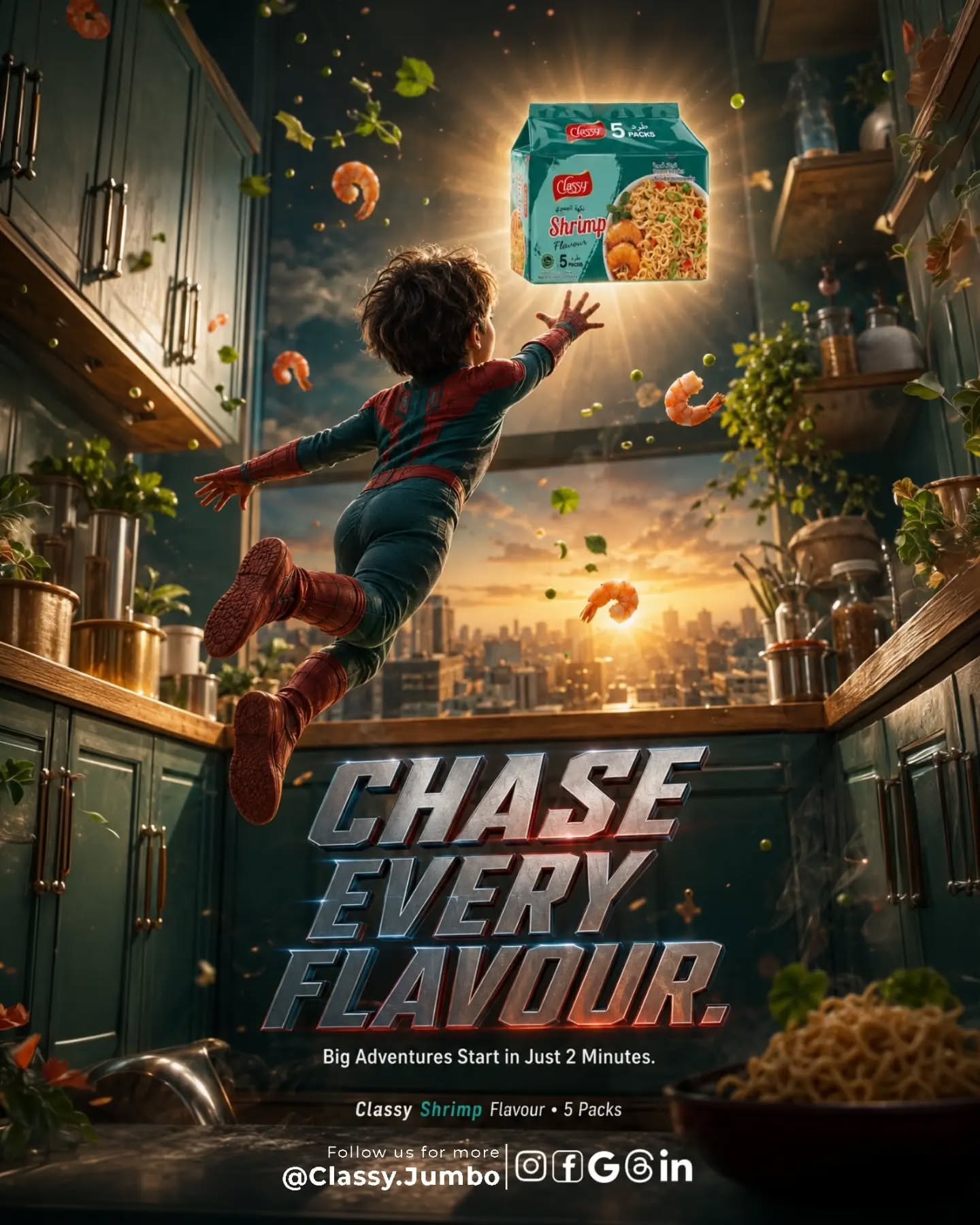 Instagram post: Child superhero fantasy sells hunger, slide 2