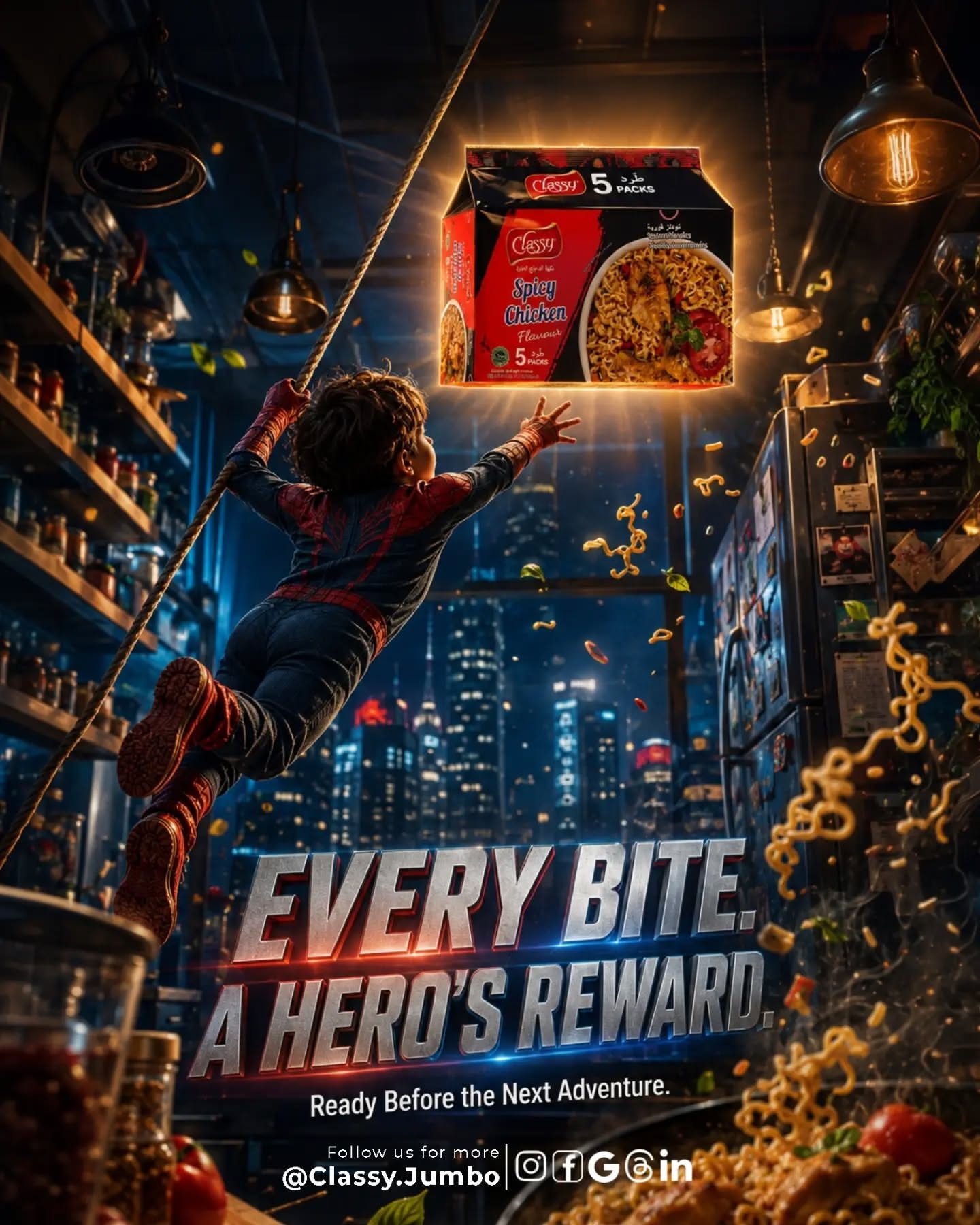 Instagram post: Child superhero fantasy sells hunger, slide 3