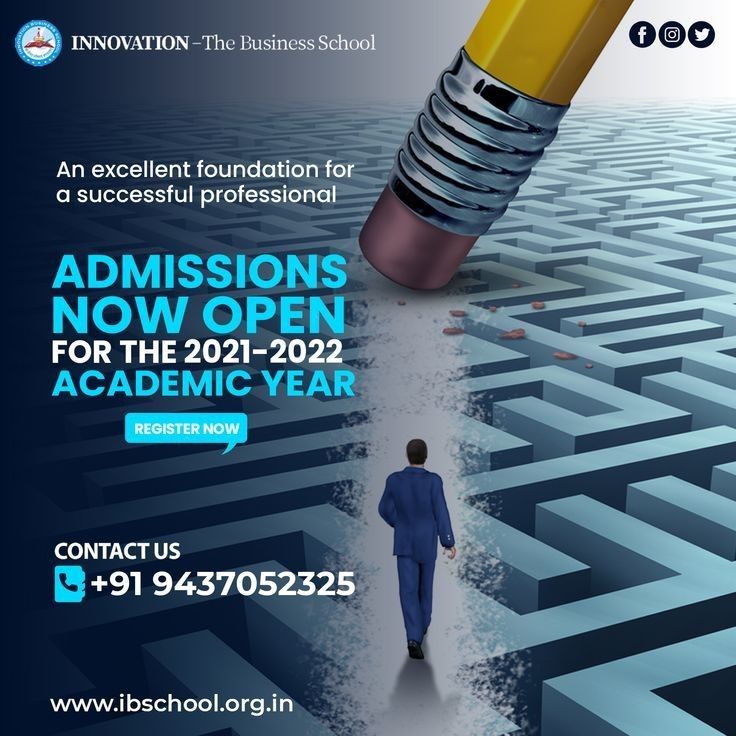 Instagram post: Pencil transforms into admissions maze