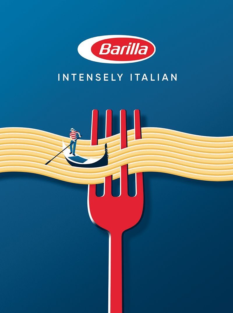Instagram post: Fork weaves through pasta strands