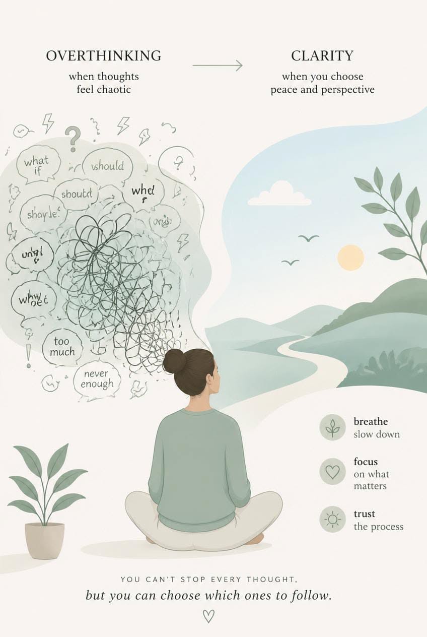 Story: Overthinking-to-clarity visual transformation