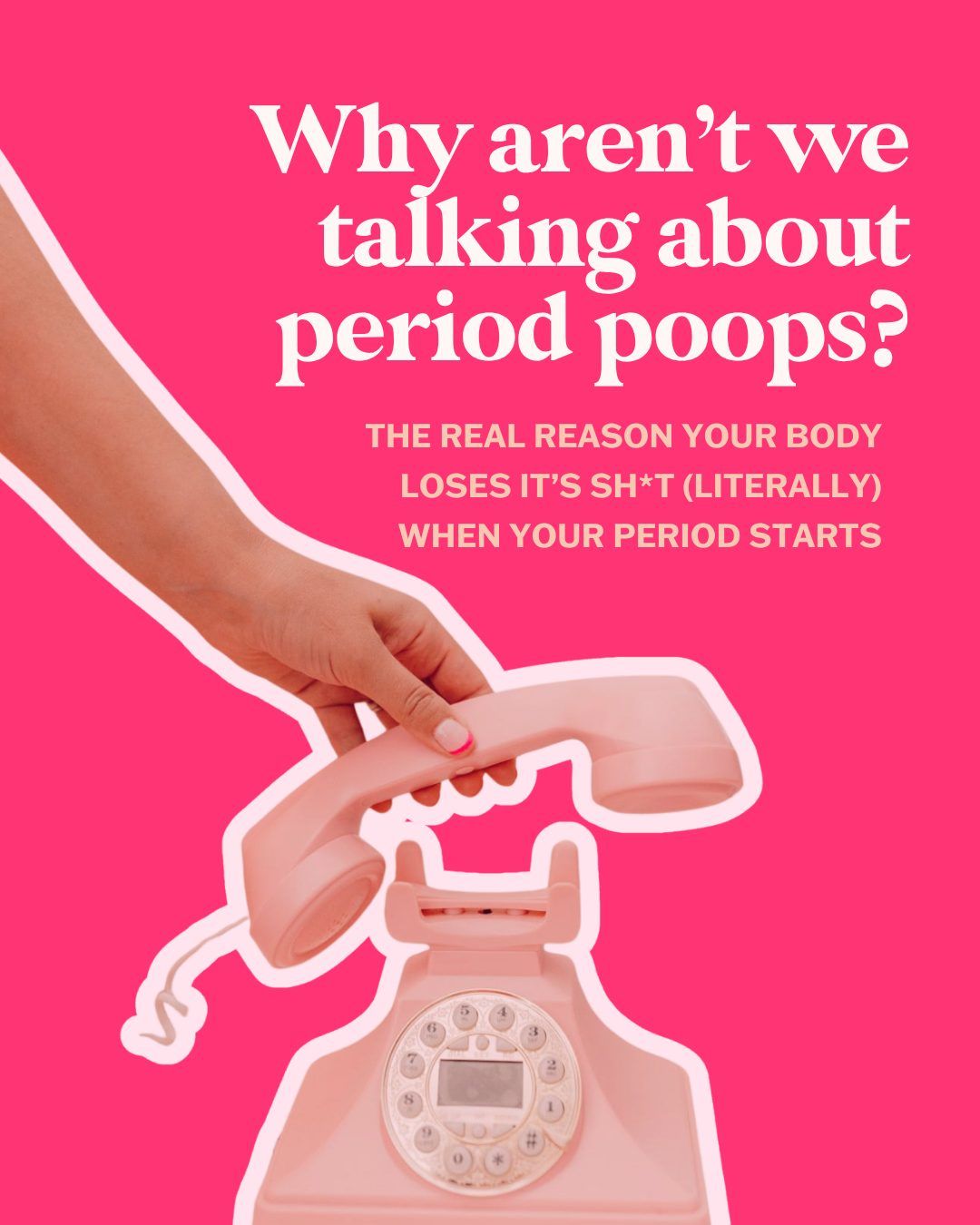 Instagram post: Witty period-poop anatomy concept