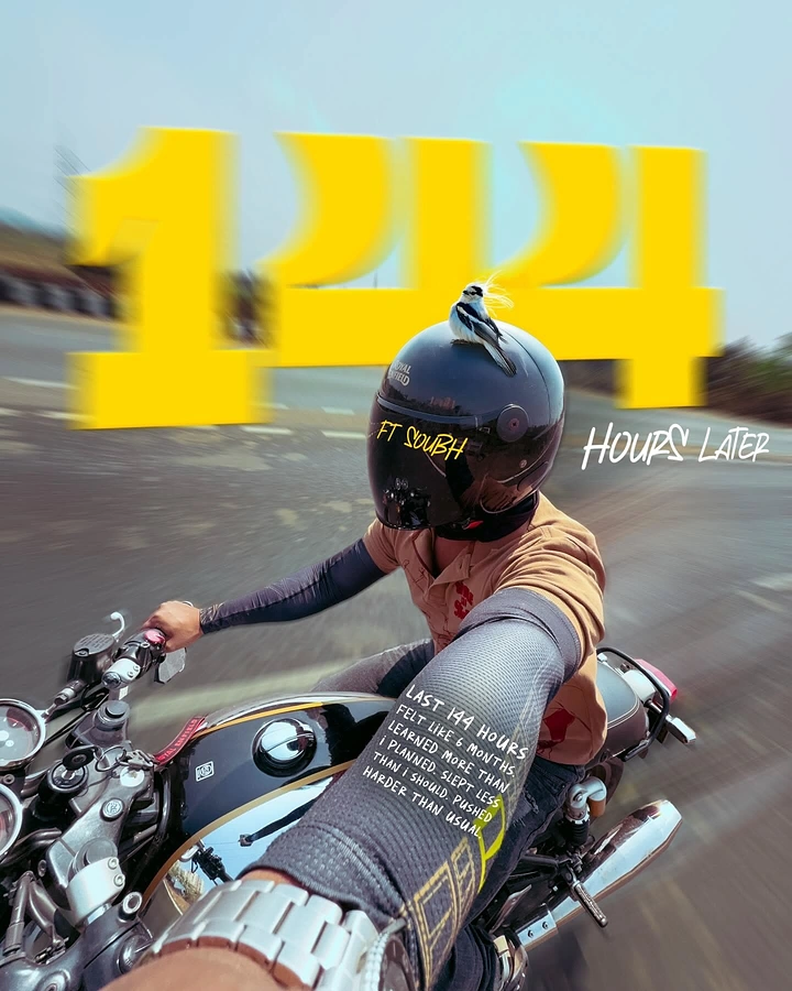 Helmets & Riding Gear creative ad: Twenty-four-hour riding narrative feels distinctive