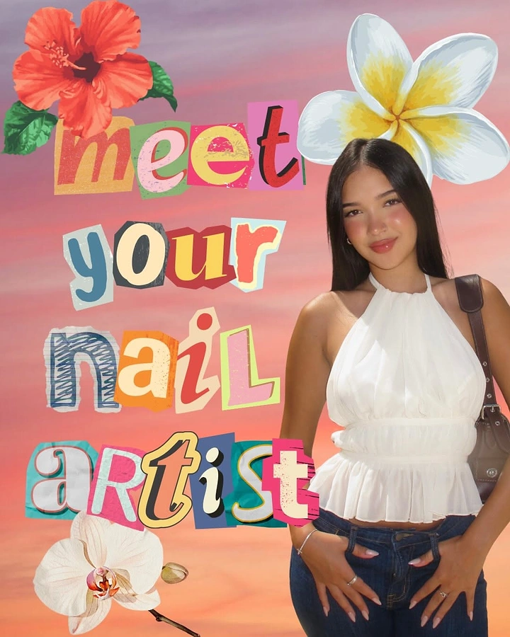 Nail Salons creative ad: Ransom-letter collage meet your nail artist