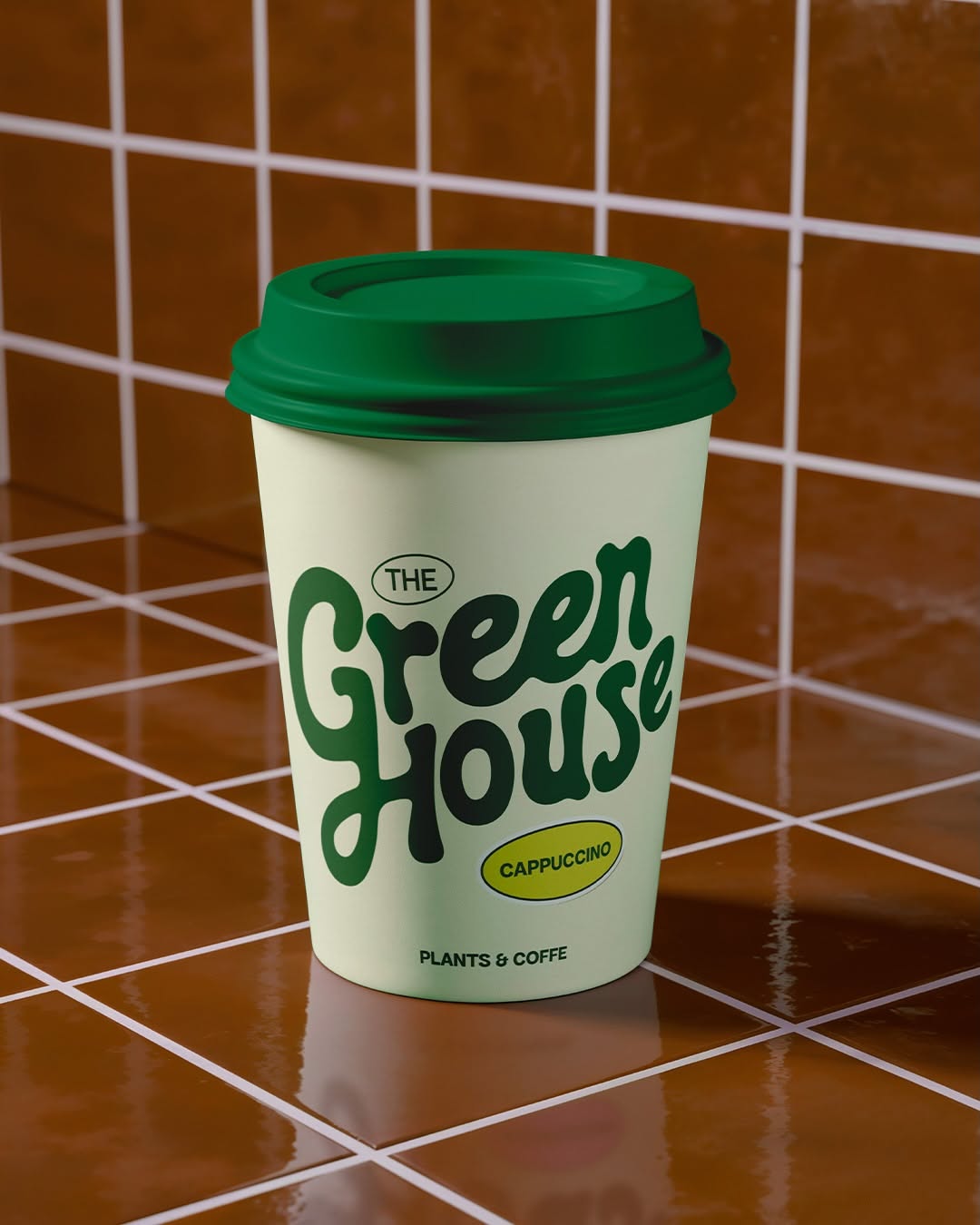 Carousel: Groovy wordmark flowing from hand-drawn arms holding phone and coffee cup, slide 5
