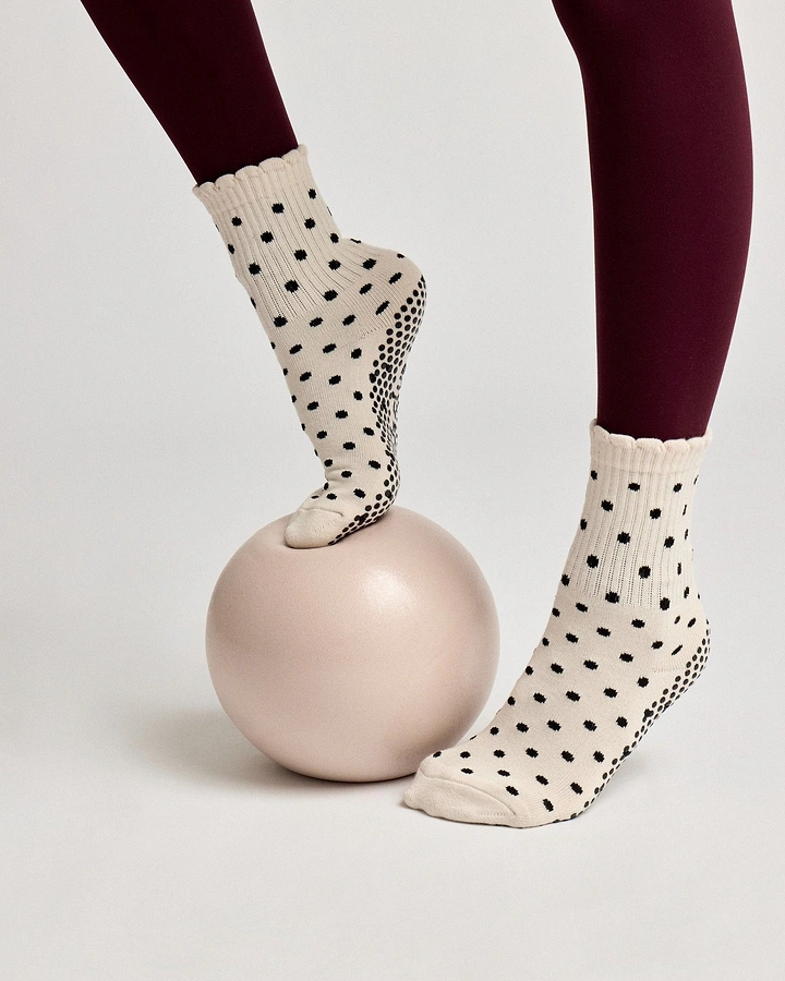 Socks Brands creative ad: Unexpected socks-on-exercise-ball composition
