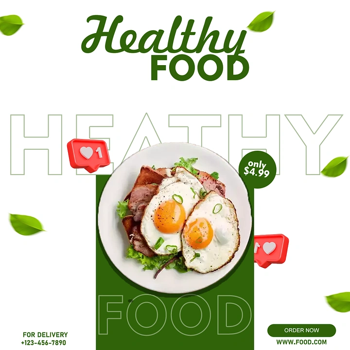 Salad Bars & Healthy Restaurants creative ad: Plate integrated into outlined typography