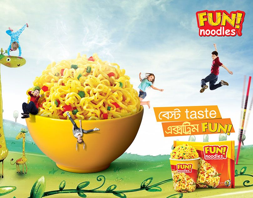 Banner: Playful noodles become a playground