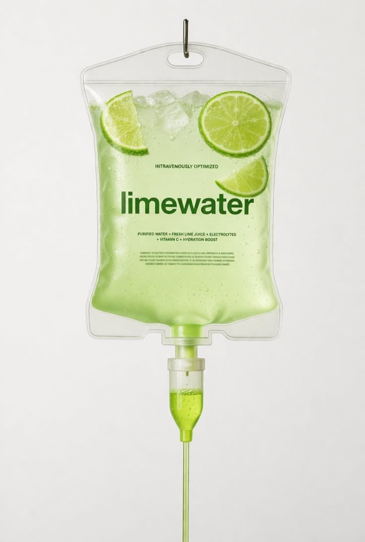 Story: Limewater drink reframed as IV product
