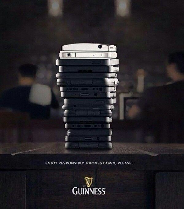 Instagram post: Phone tower visualizes putting phones down