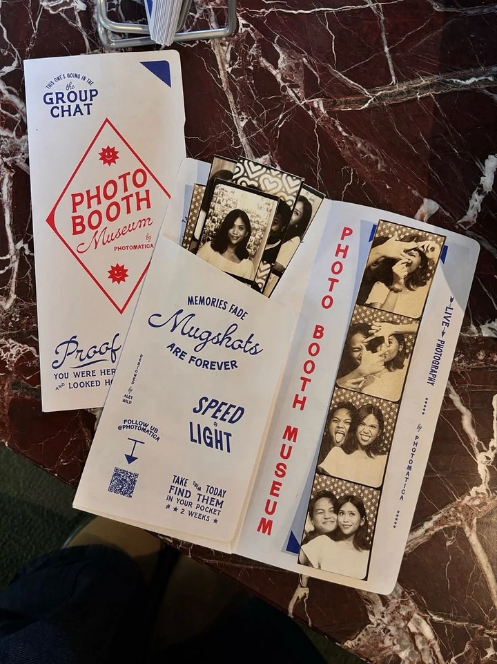 Photo Booth Rentals creative ad: Photo booth museum presented as artifacts