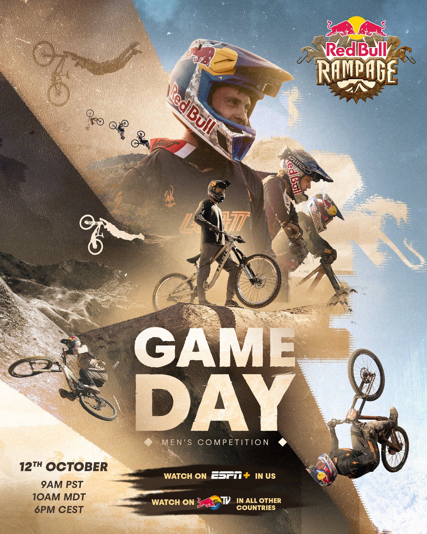Instagram post: Bike spectacle reframed as game-day campaign